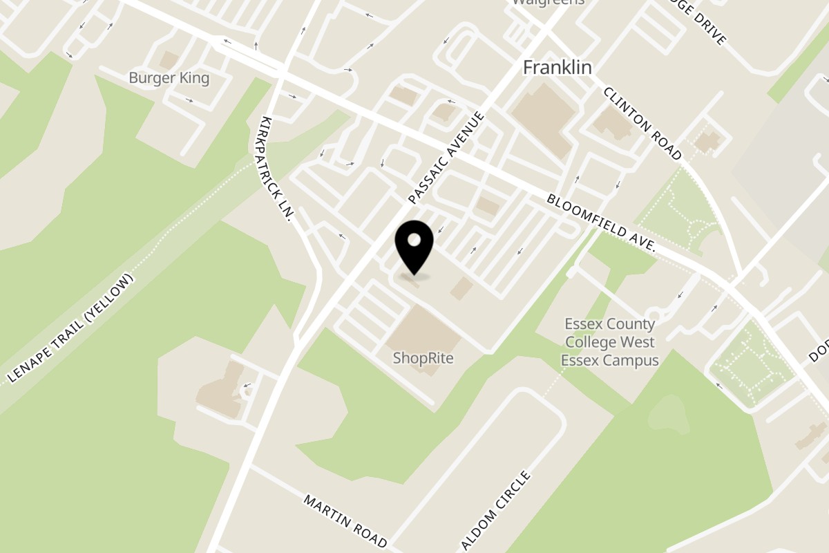 Map showing the location of Glaze Donuts West Caldwell on 554 Passaic Ave in West Caldwell